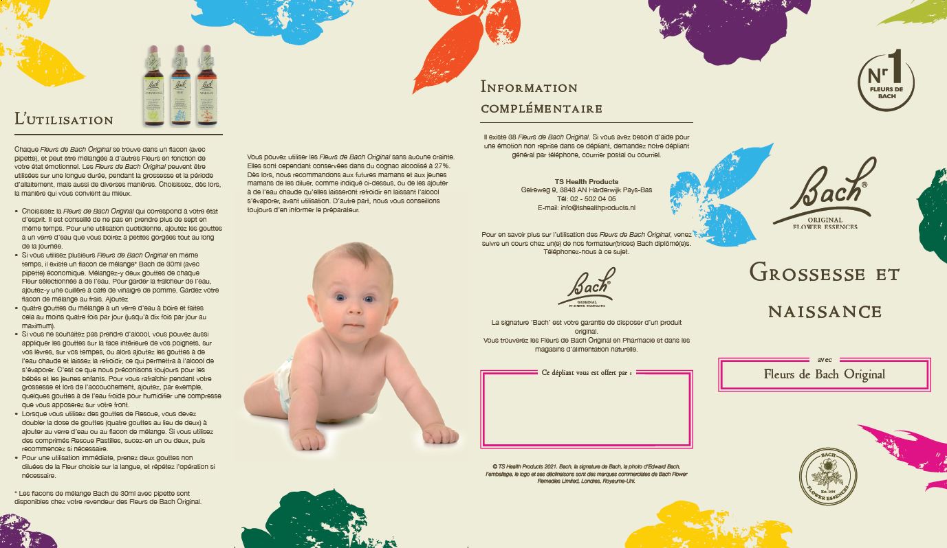 Bach brochure zwangerschap en geboorte FR
